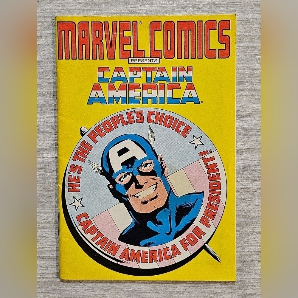1987 Marvel Comics Presents CAPTAIN AMERICA For President - Mini Comic Book
